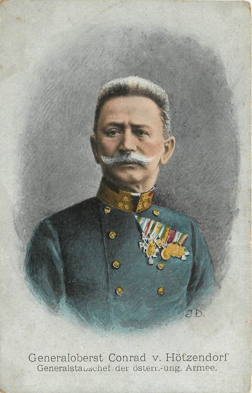WWI Postcard General Oberst Conrad Von Hotzendorf OB 1819