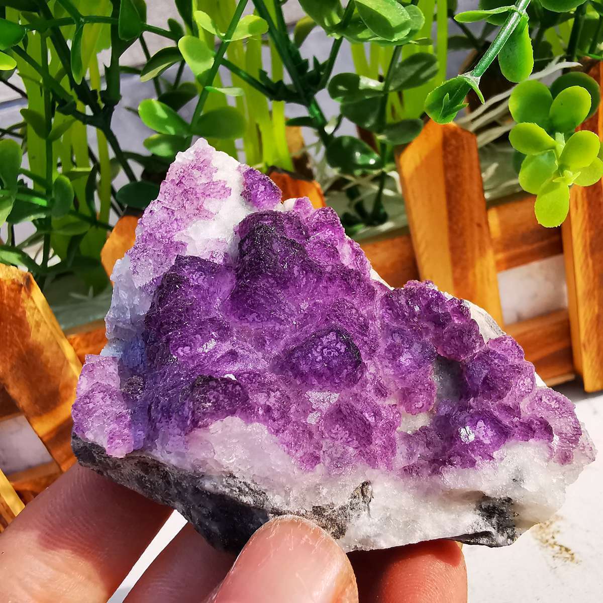 124g Natural Beautiful Purple Fluorite Crystal Mineral Specimen Reiki Healing