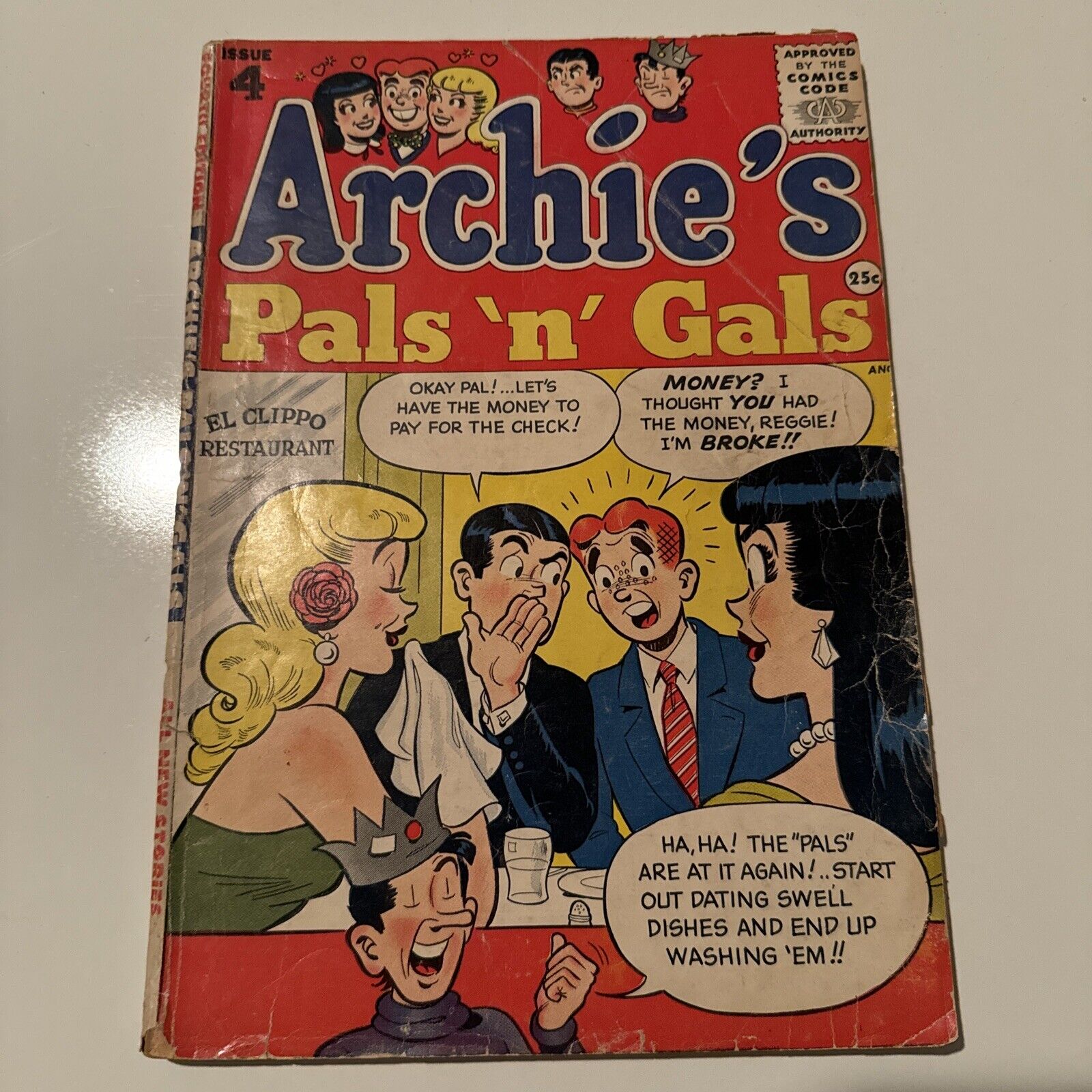 ARCHIE’S PALS ‘N’ GALS # 4 | Golden Age 1955 | Betty & Veronica | Good Girl | VG