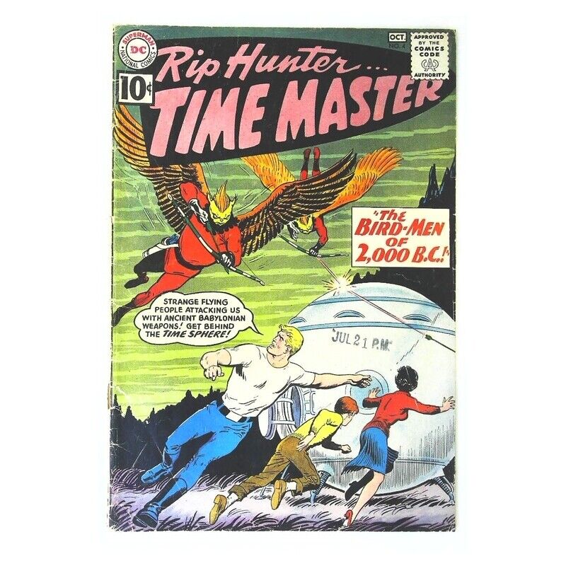 Rip Hunter Time Master #4 in Very Good minus condition. DC comics [n,