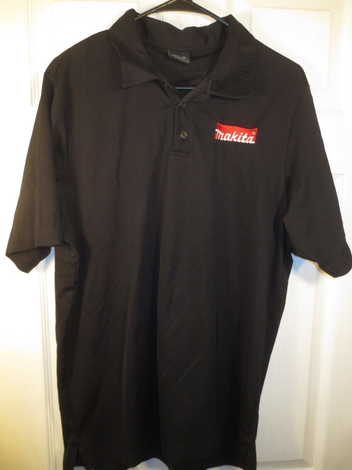 OAKLEY MAKITA POWER TOOLS Embroidered 100% Poly Black Polo Shirt Size XL