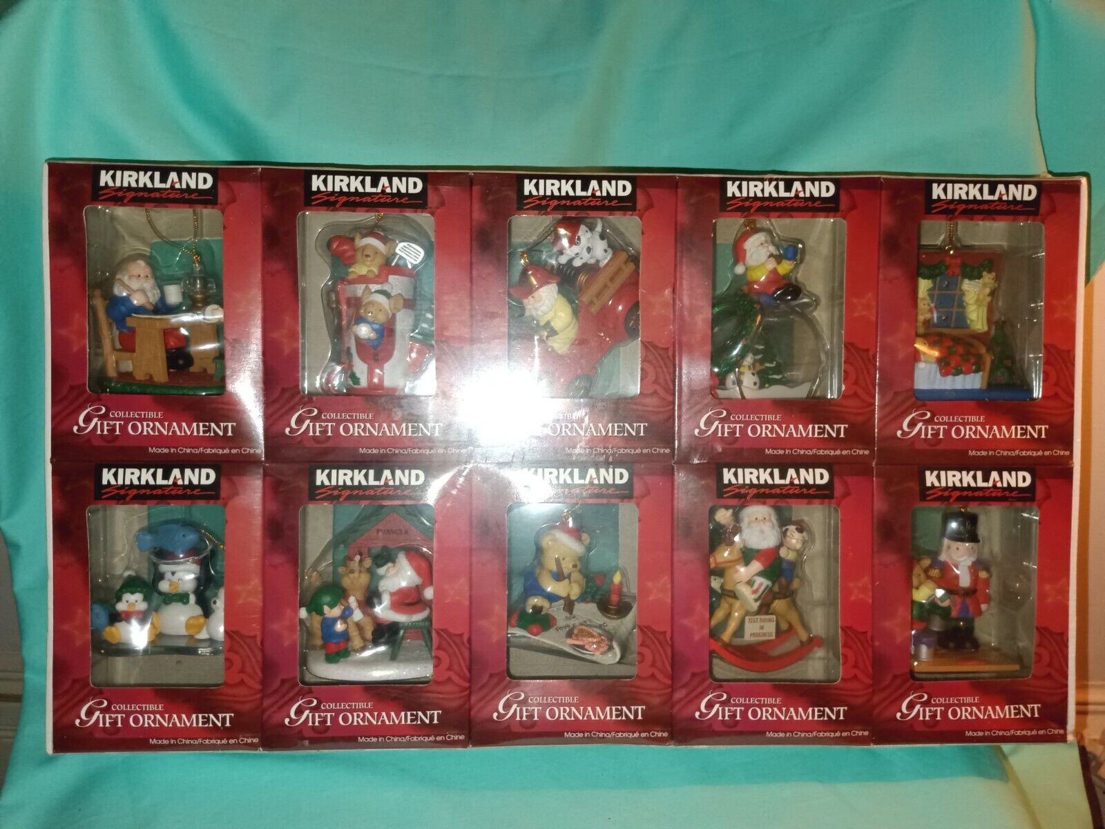Kirkland Signature Collectible Gift Ornaments Set of 10 New Sealed