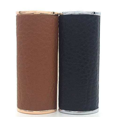 2PCS Set Metal Leather Lighter Case Cover Holder for BIC Full Size Lighter J6