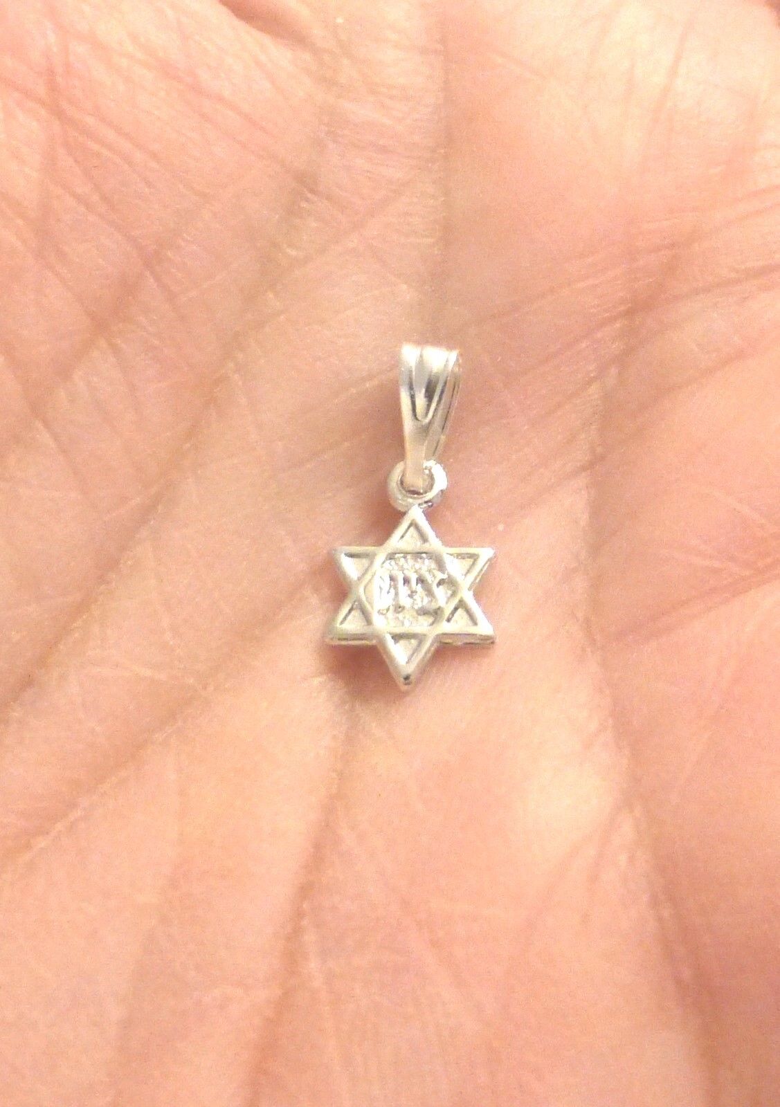 Tiny Silver Star Of David Jewish Star Pendant