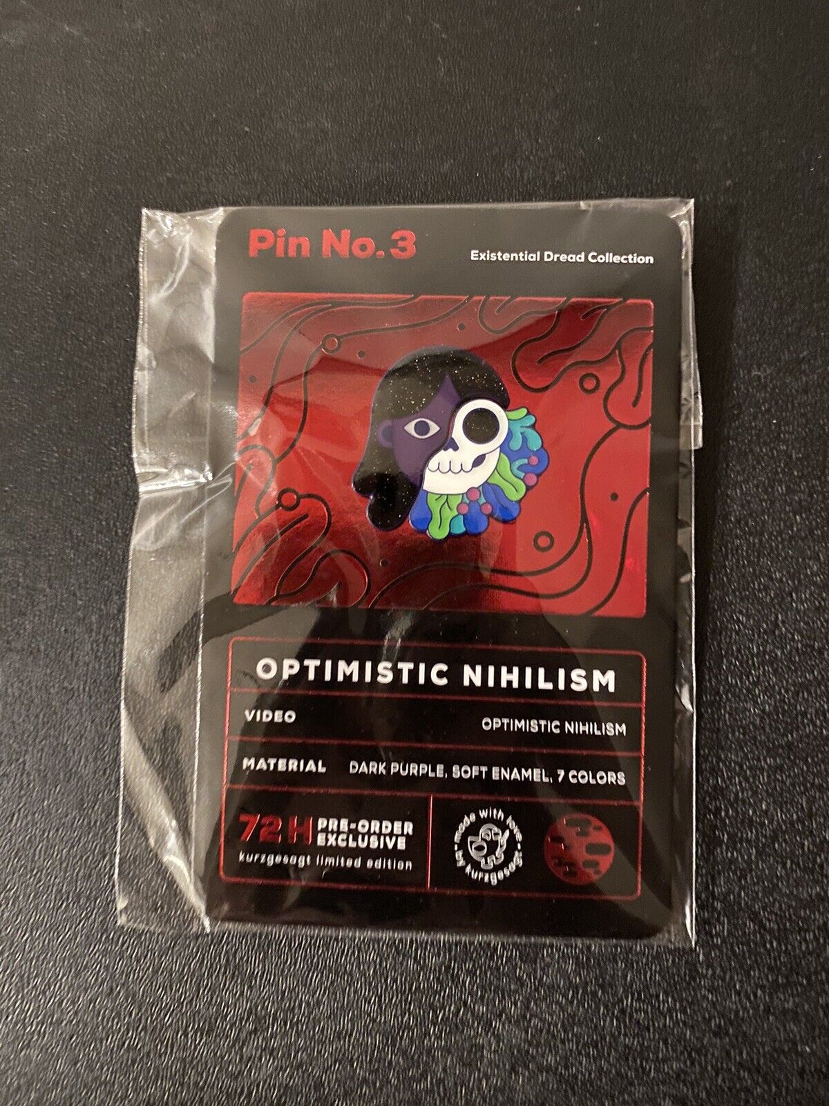 Kurzgesagt *LIMITED EDITION* Optimistic Nihilism Pin - IN HAND SHIPS NOW