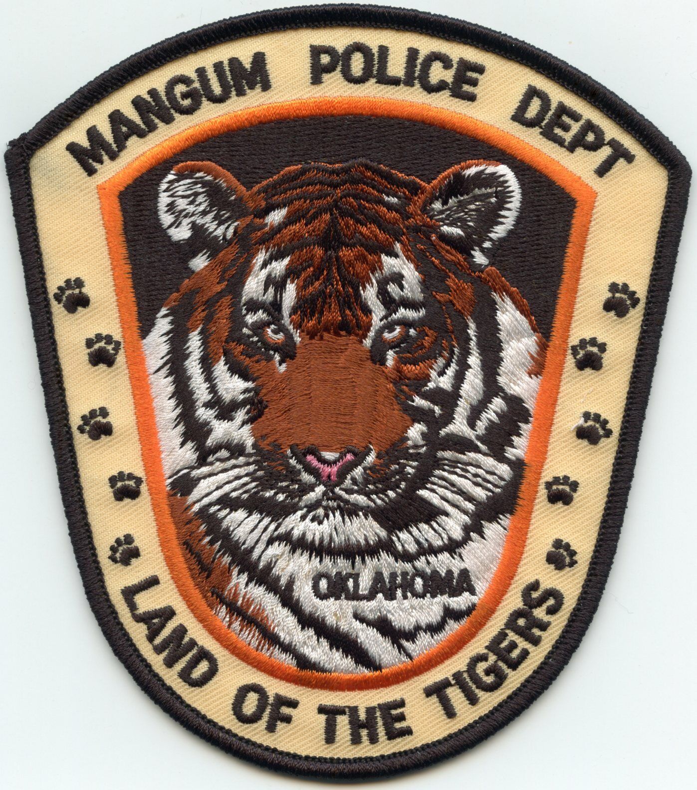MANGUM OKLAHOMA OK Land of The Tigers POLICE PATCH