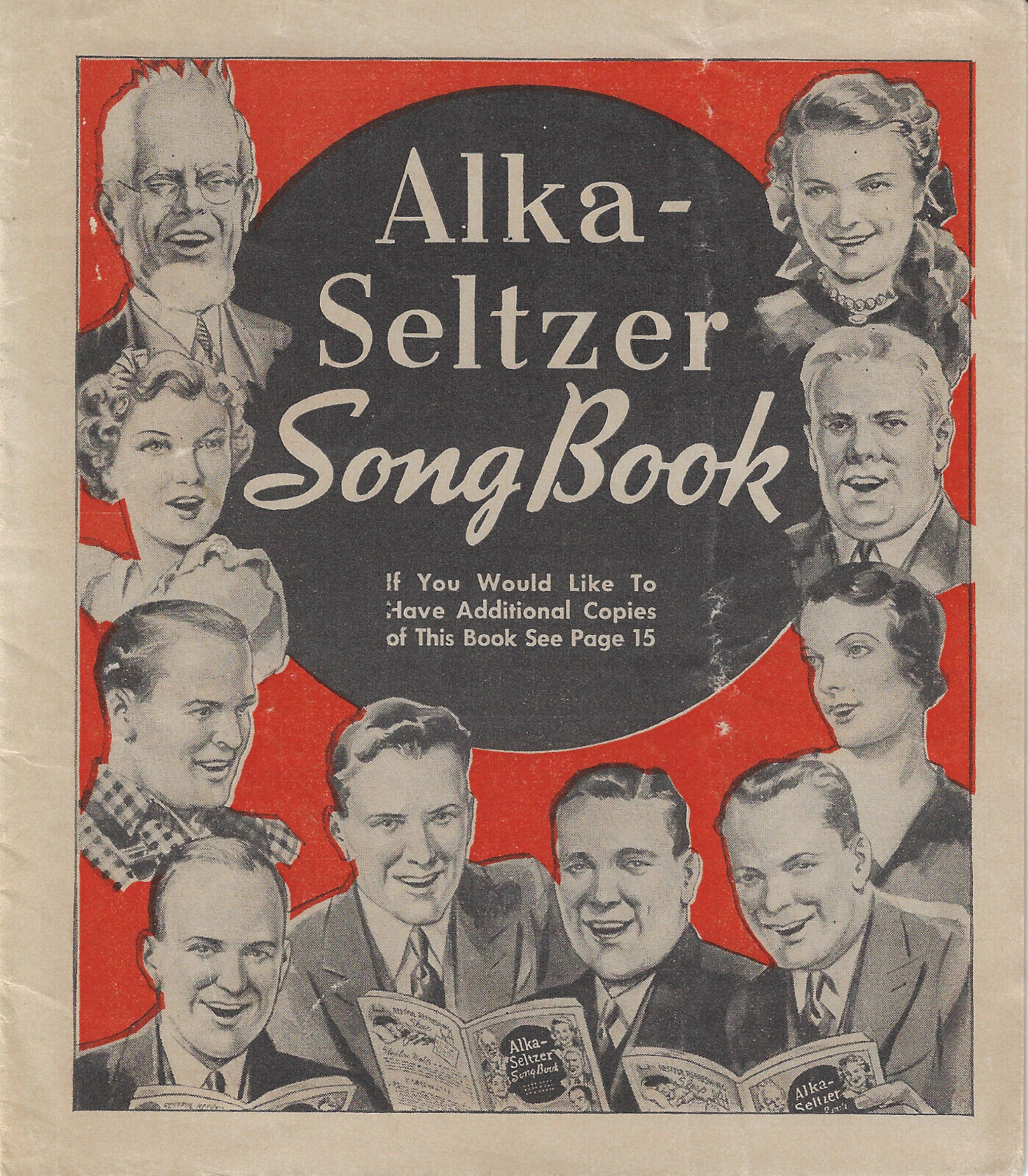 1937 ALKA SELTZER SONG BOOK