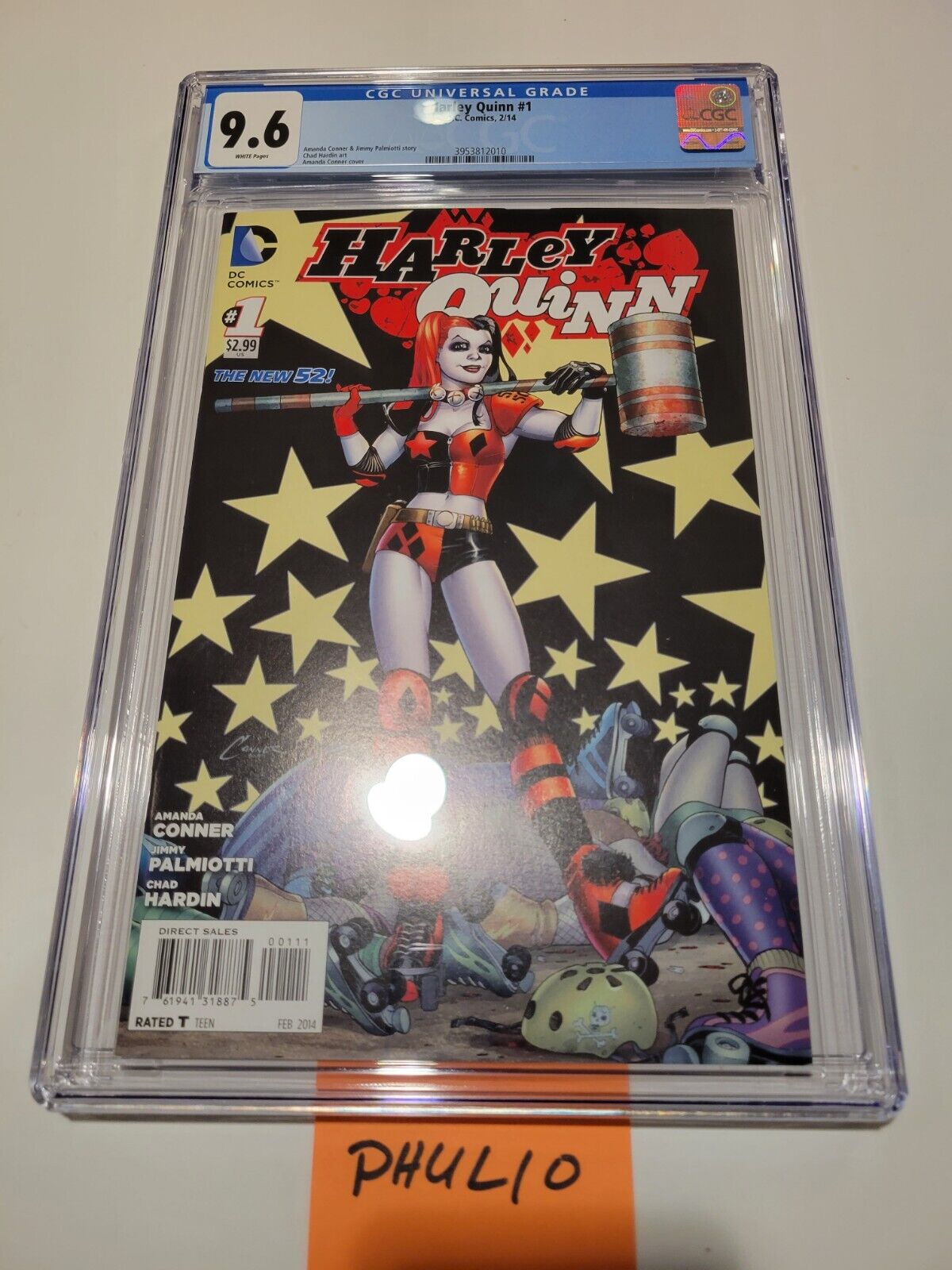Harley Quinn #1 2014 CGC 9.6 Connor Hardin Variant Cover Art KEY Price REDUCED