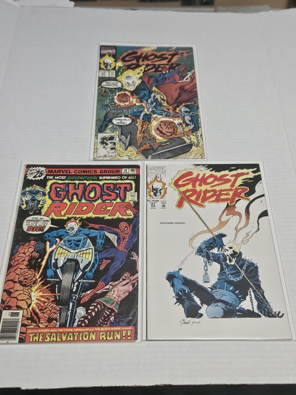 3 Lot Of Marvel Comics Ghost Rider  17, 18, 21