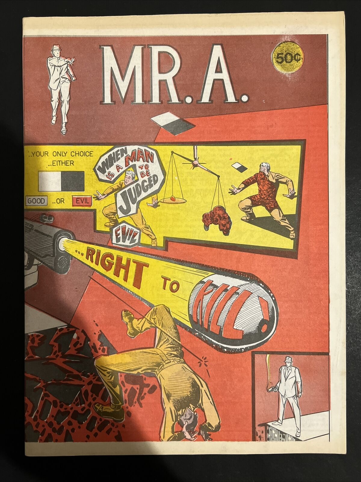 MR. A. #1 Steve Ditko 1973 Comic Art Publishers VG/FN Spider-Man Dr Strange