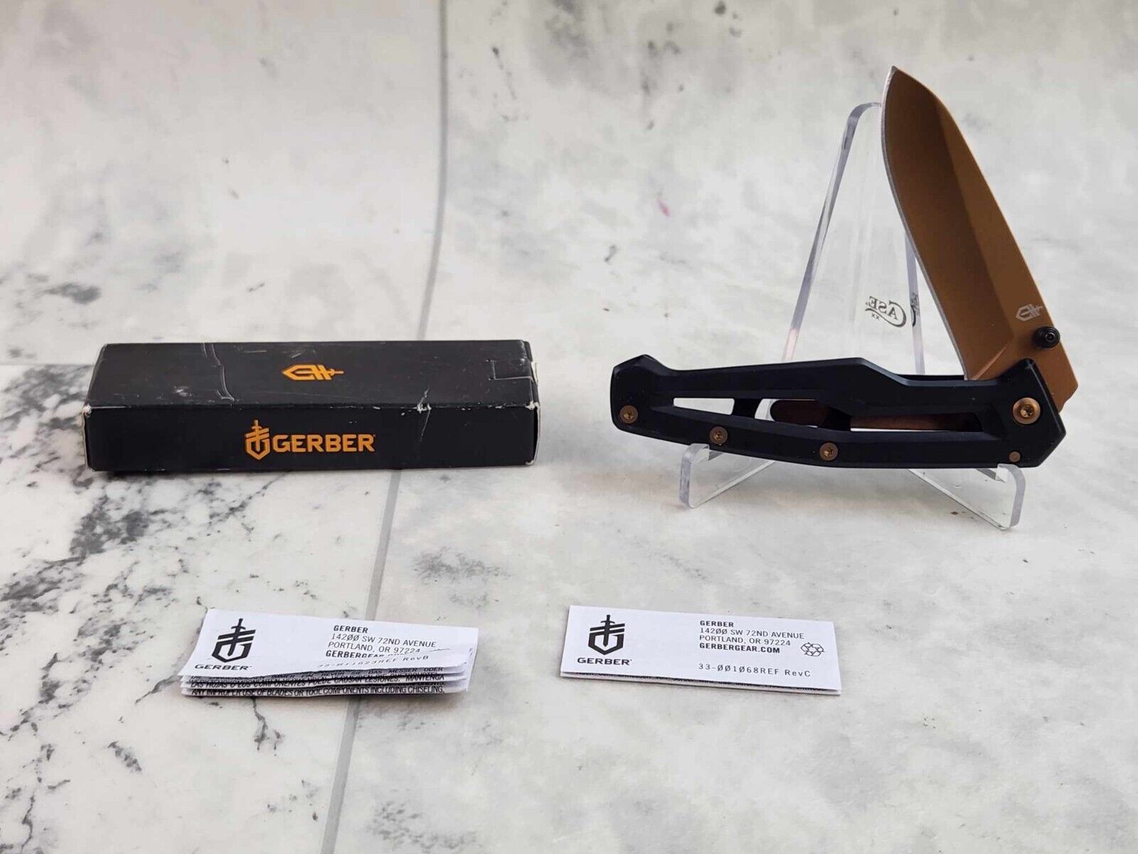 Gerber Paralite Rose Blade folding clip style knife 30-001344 NEW IN BOX