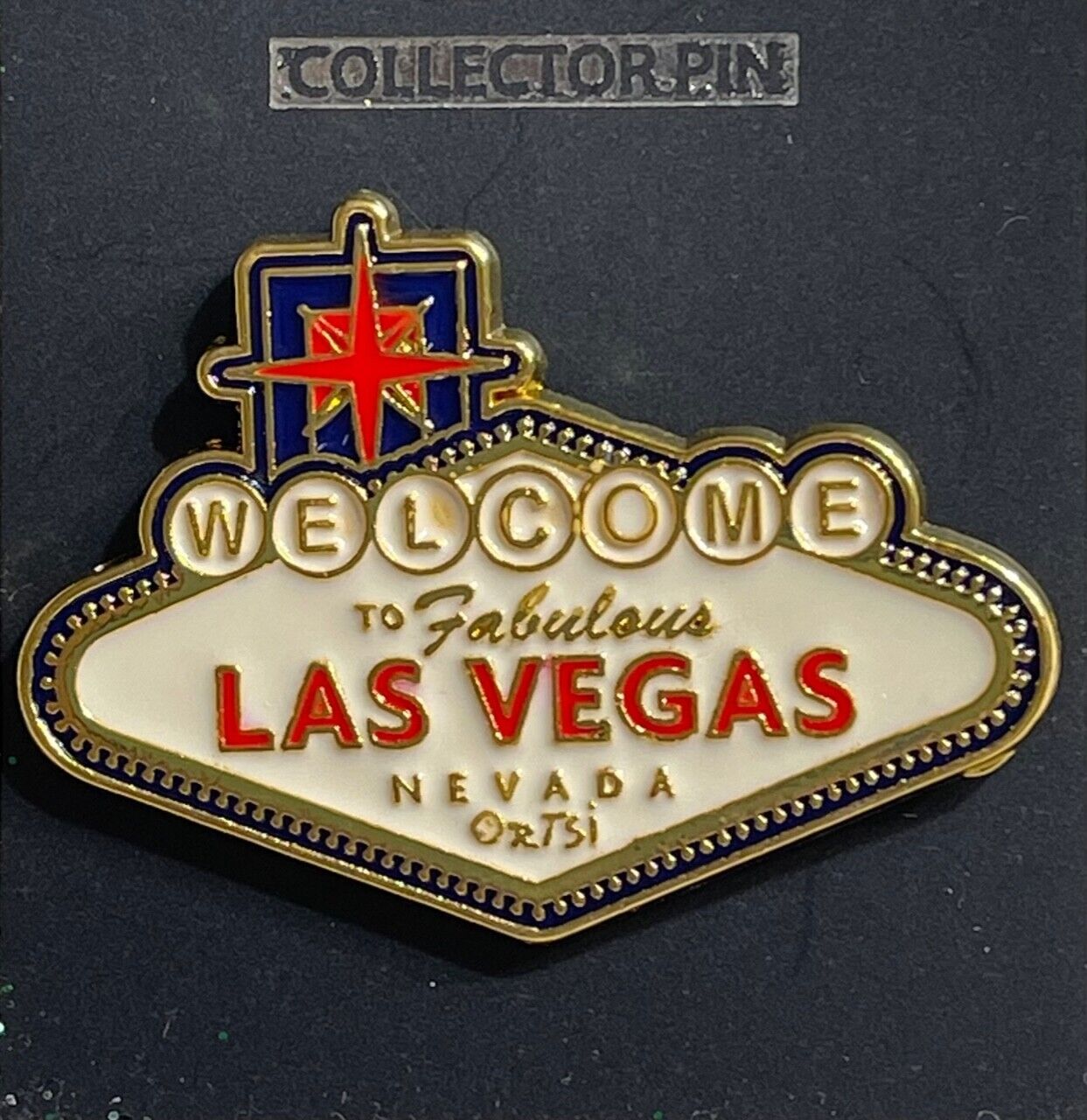 Welcome To Fabulous Las Vegas Sign Lapel Collector Pin Hat Jacket Nevada 