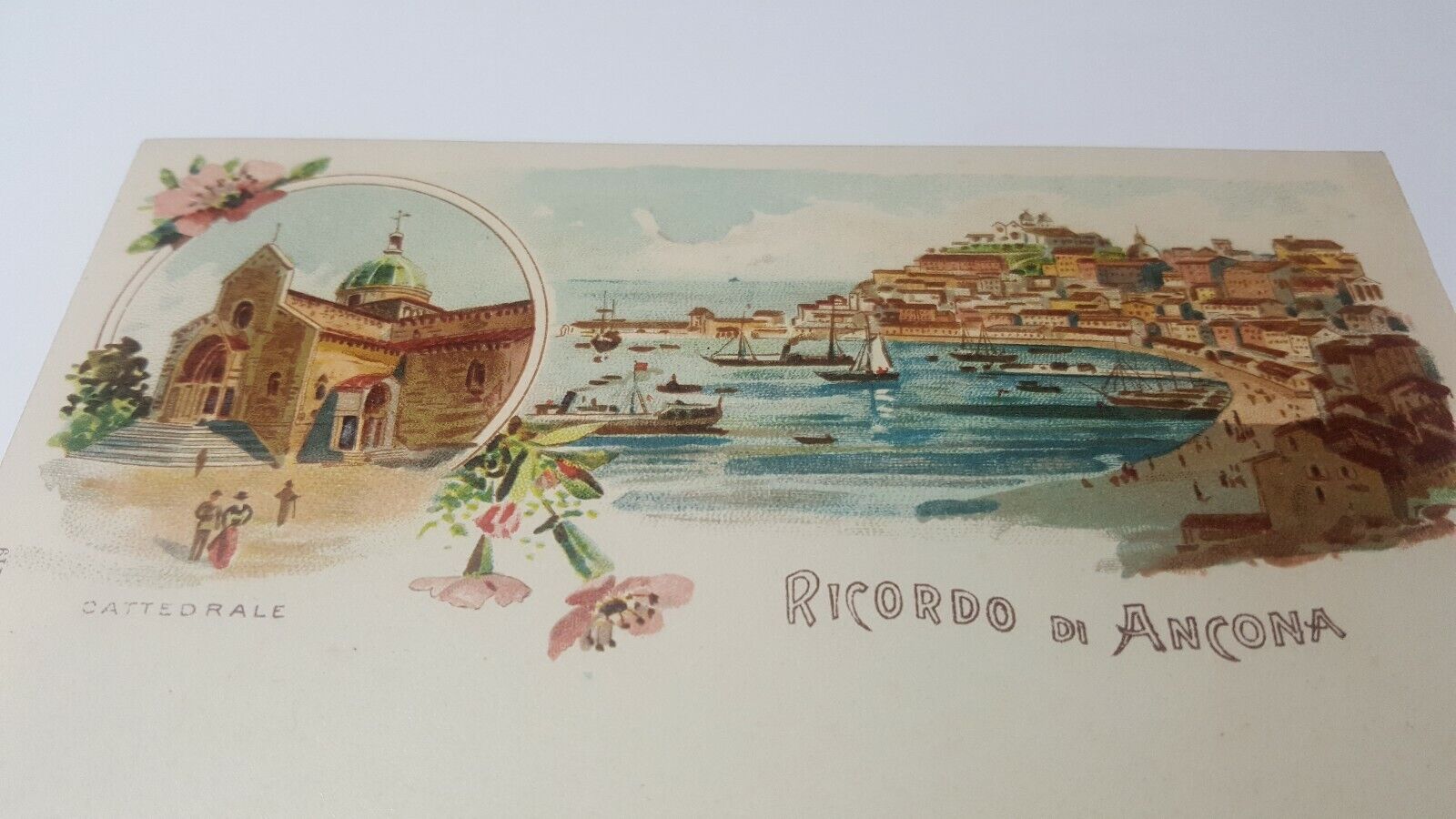 Vintage Ricordo Di Ancona Postcard San Ciriaco Cathedral Italy  Italia      P72