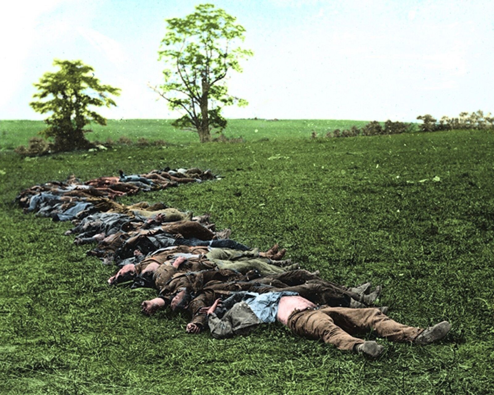 CONFEDERATE DEAD AT ANTIETAM T Civil War PHOTO  (168-B)