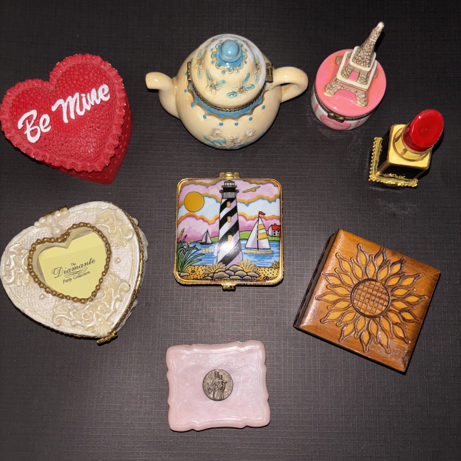 8 Unique Trinket Jewelry Boxes Various Materials Beautiful Collection