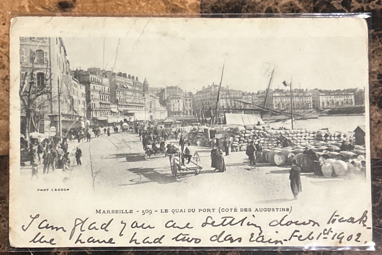 Antique France Postcard: Marseille- Posted 1902