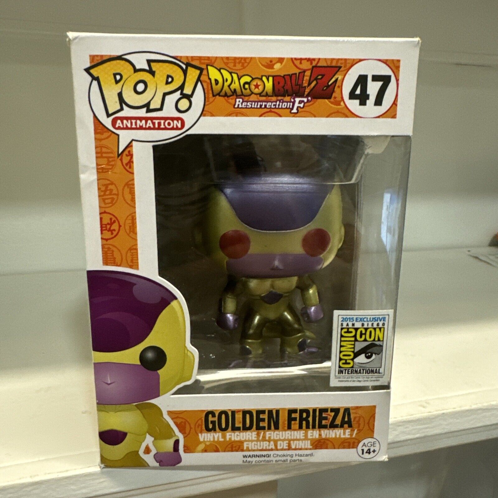 Funko Pop Vinyl: Dragon Ball Z Golden Frieza SDCC Excl #47 Funimation Vaulted