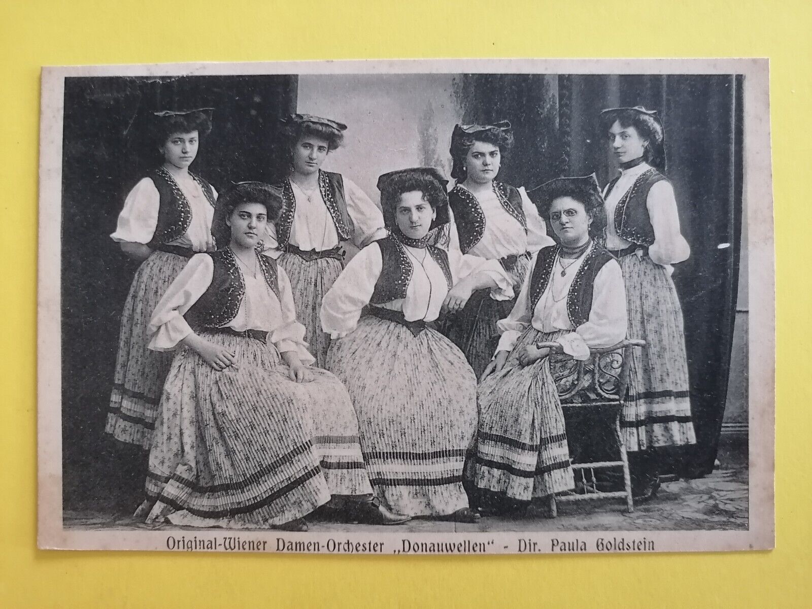 CPA DRESDEN 1900 Original Viennese Tyrolean Music Women\'s Orchestra DONAUWAVES