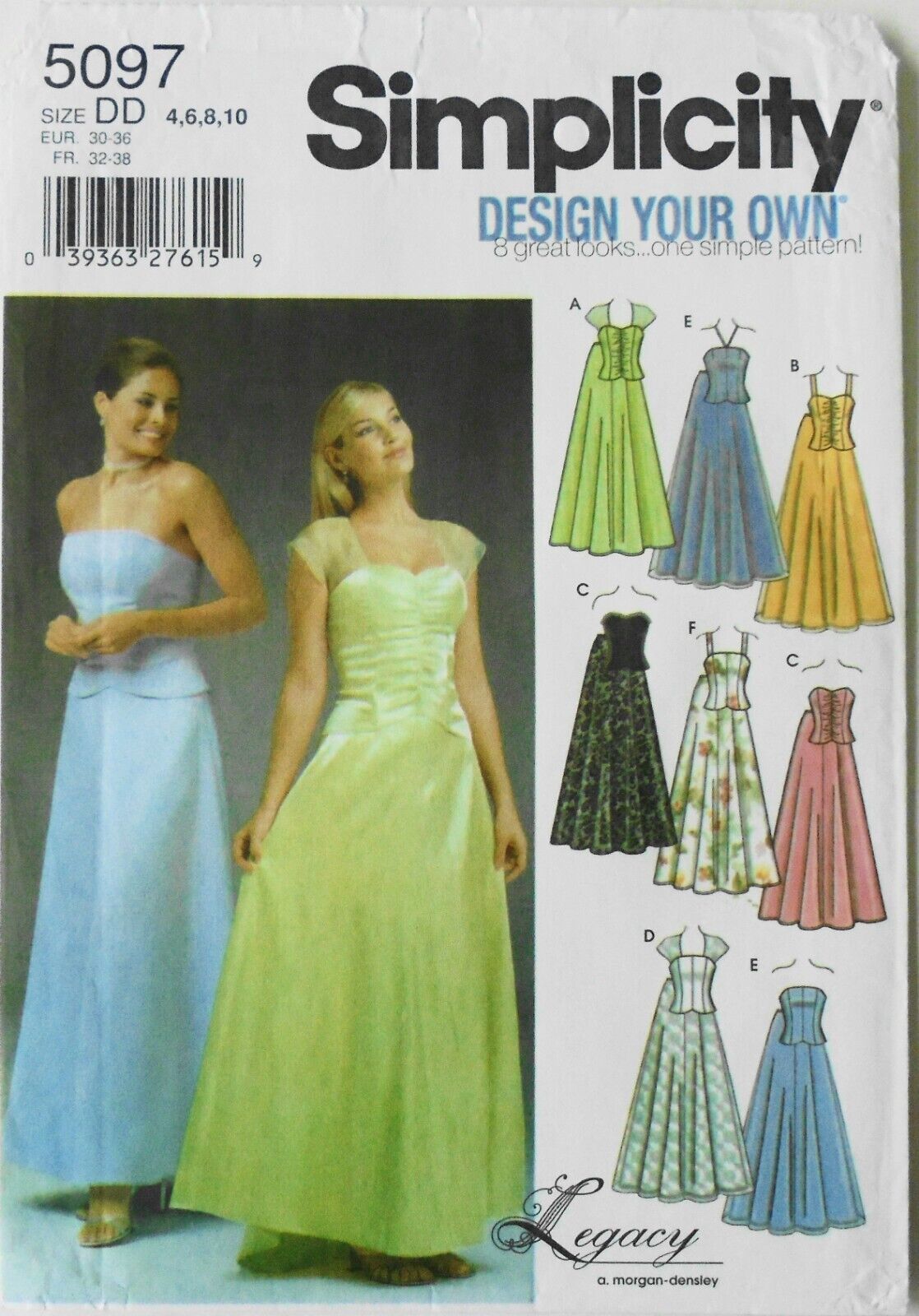 Simplicity 5097 Misses Design Your Own Evening Tops Skirts Sewing Pattern 4-10