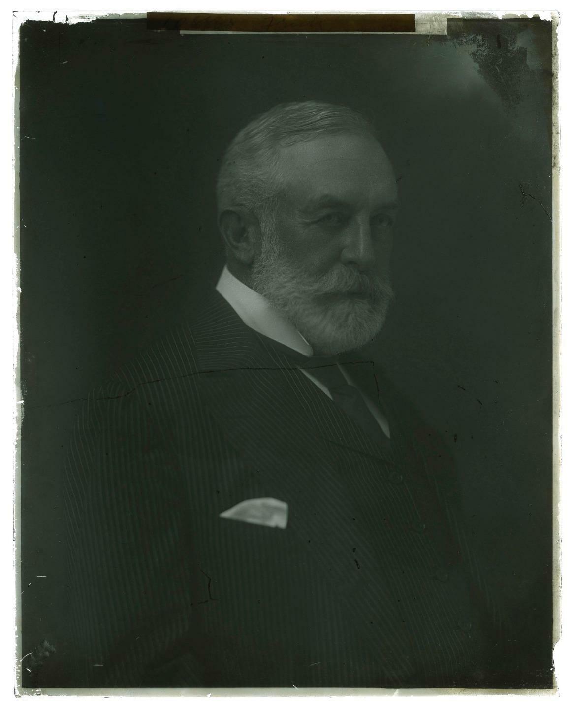 c. 1910\'s Henry Clay Frick by Pach Brothers Glass Plate Negative (Positive?)
