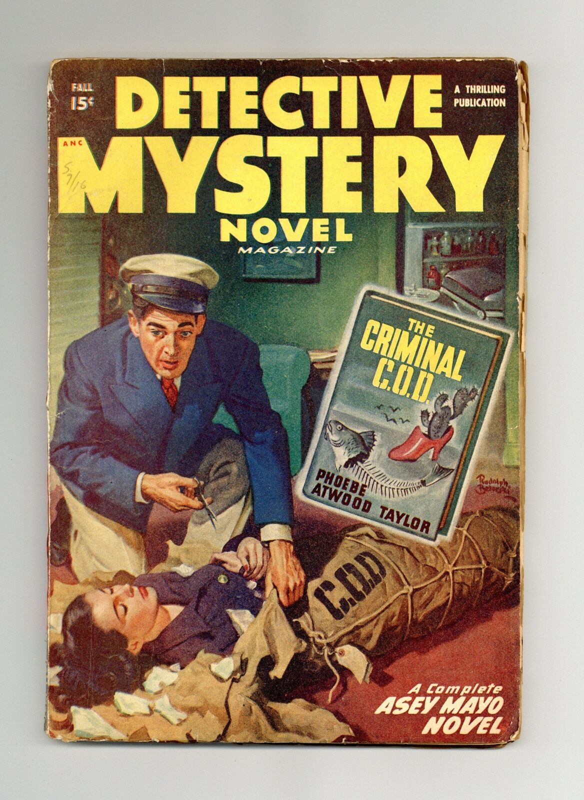Detective Mystery Novel Magazine Pulp Sep 1947 Vol. 27 #2 VG/FN 5.0