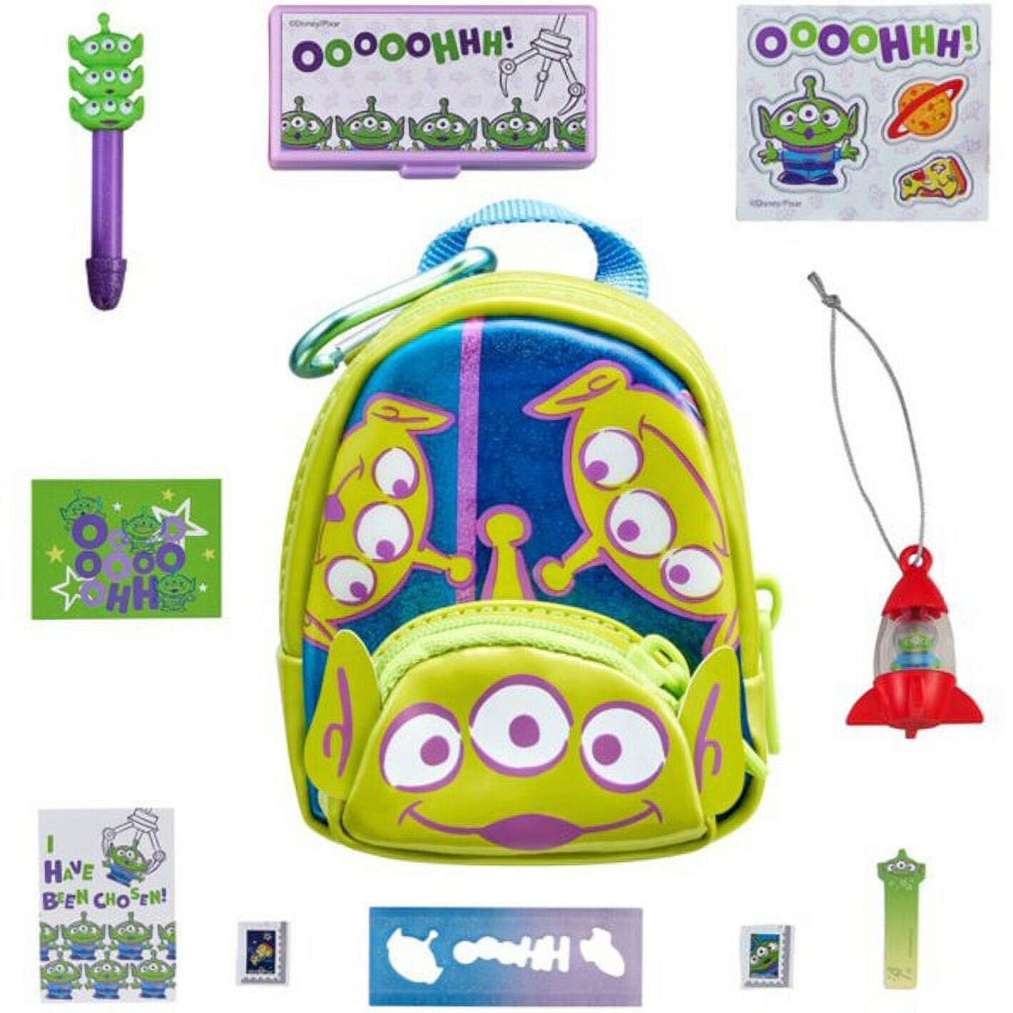NEW Shopkins Real LIttles Disney Mini Toy Story Alien Backpack with 7 Surprises