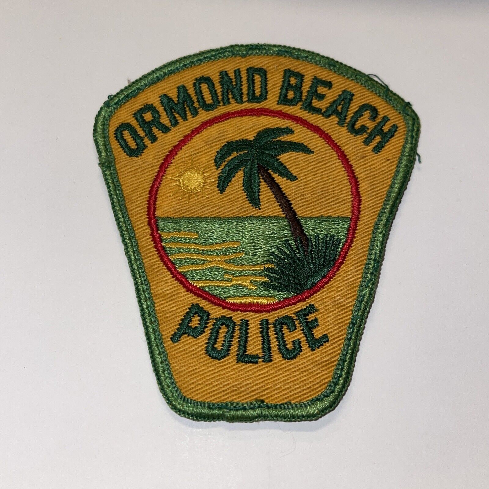 VINTAGE ORMOND BEACH FL POLICE PATCH OBSOLETE RARE SHOULDER