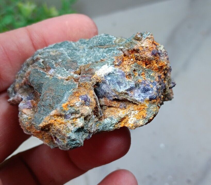 Wulfenite And Fluorite On Matrix Specimen *Cholla Cat Mine, Arizona* 62g 2.1\