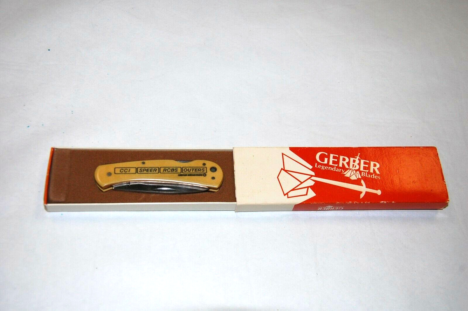 ORIGINAL GERBER USA 6006 CLASSIC LST GOLD MICARTA LOCKBACK POCKET KNIFE KNIVES 