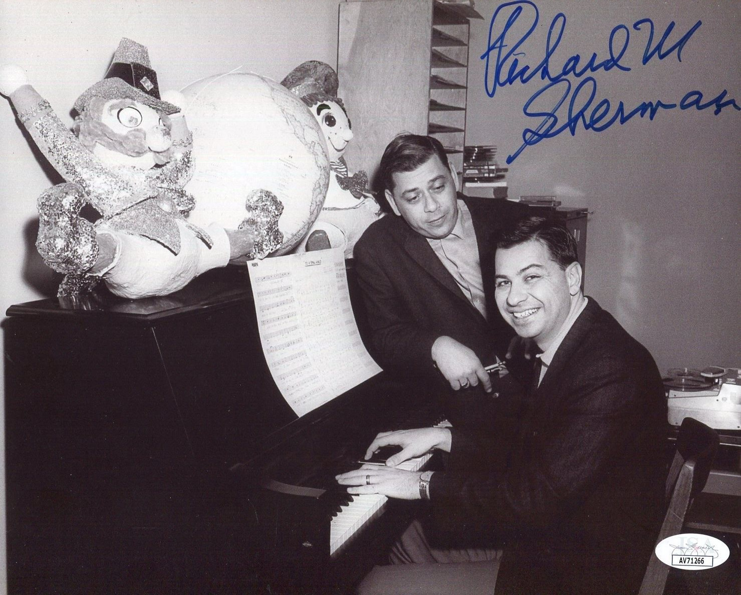 Richard Sherman Mary Poppins Disney Composer Signed Autograph Photo JSA