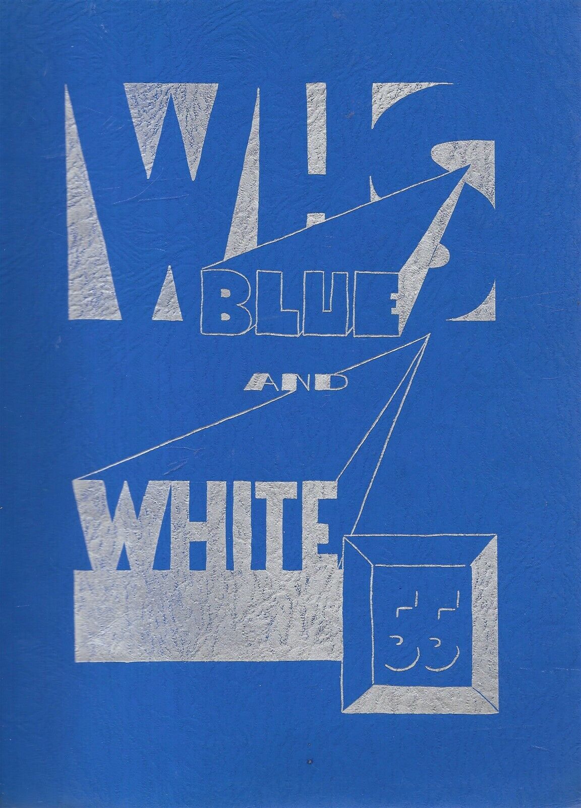 Yearbook Westbrook High School Westbrook, Maine Blue And White 1955 - W/Notes