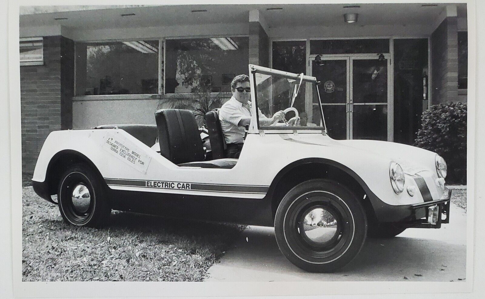 1973 Terra Ceia Isles FL Electric Car Prototype Florida Vintage Press Photo