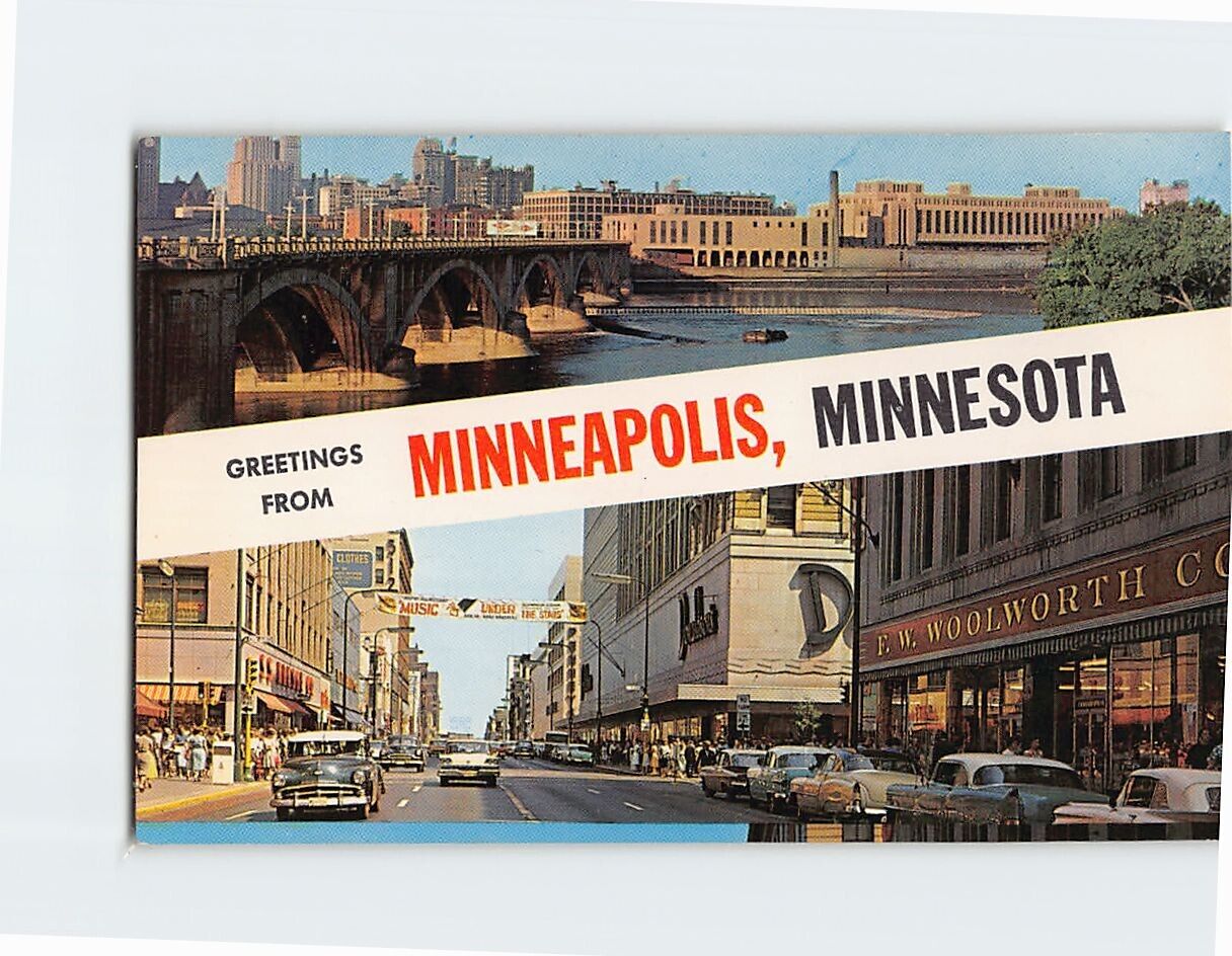 Postcard Greetings from Minneapolis Minnesota USA