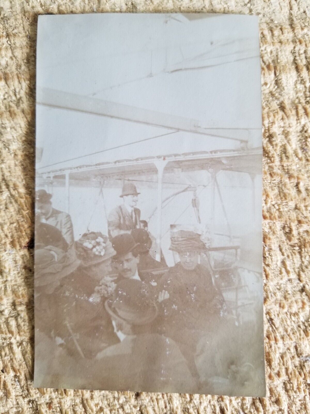 RETURN FROM CAPRI,ON BOARD OF SS REGINA ELENA.EARLY 1900\'S RPPC*AR