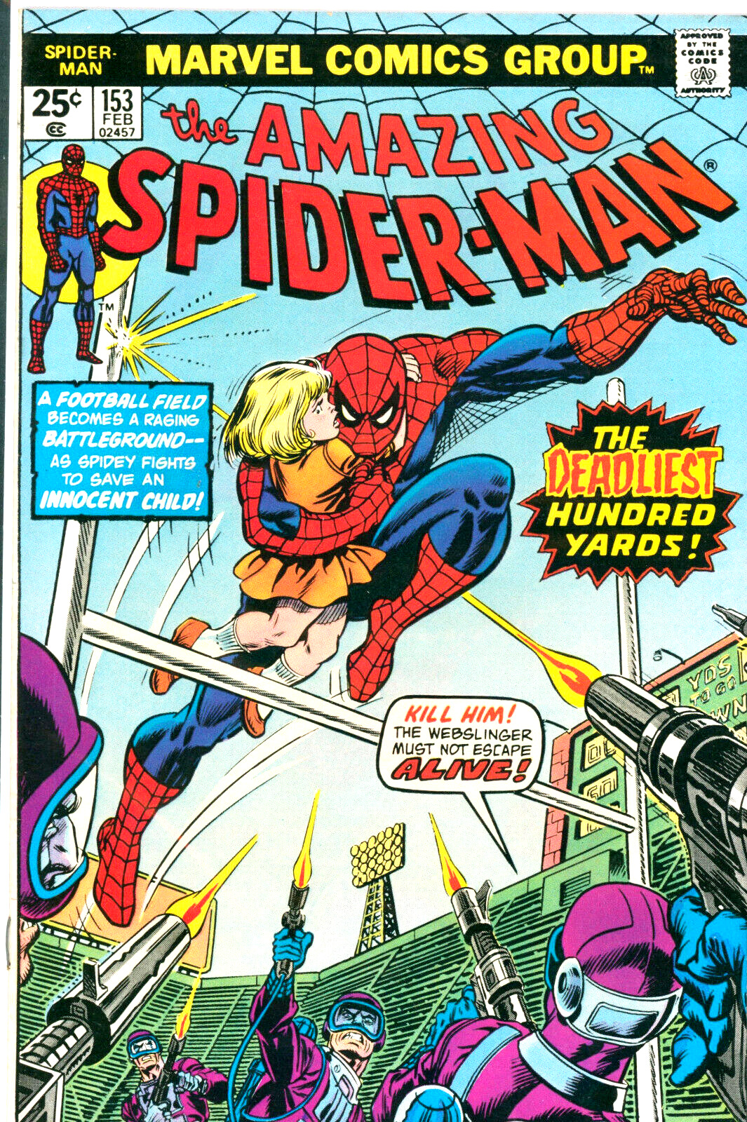 Amazing Spider-Man #153 Marvel Comics 1976 VF+