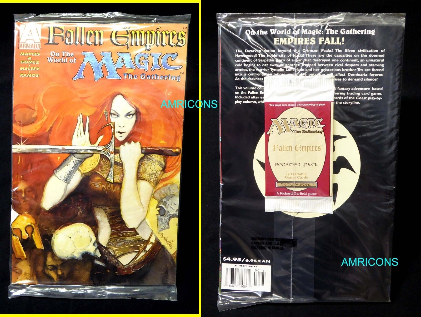 MTG Fallen Empires nm+ Armada Comic 1995 MTG FE Booster Card pack H29/7 Amricons