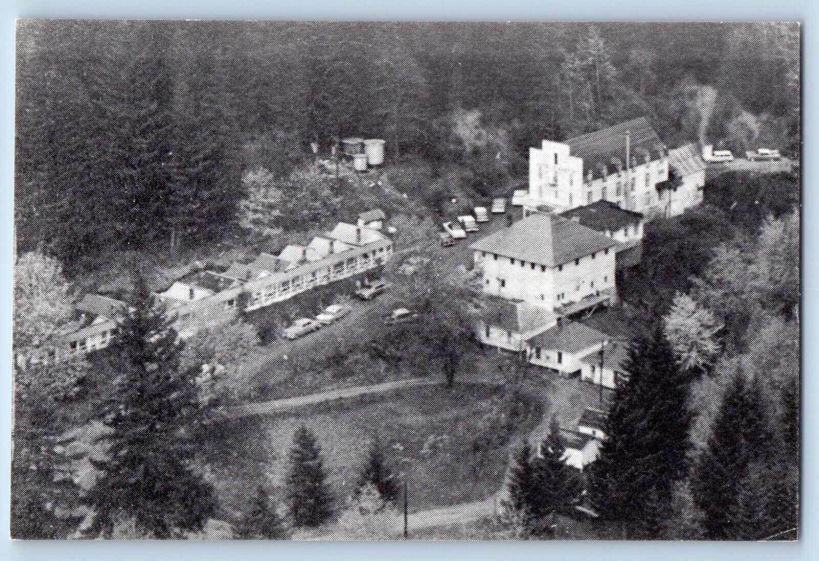 Carson Washington WA Postcard St. Martins Hot Mineral Springs Wind River c1940