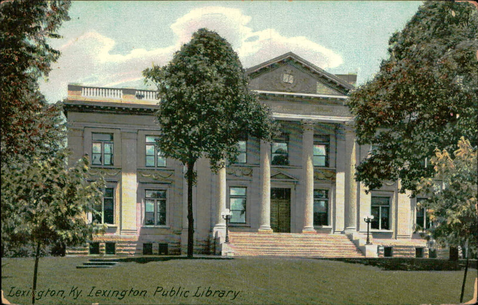 Postcard: 13103 Lexington, Ky. Lexington Public Library START DATELETR