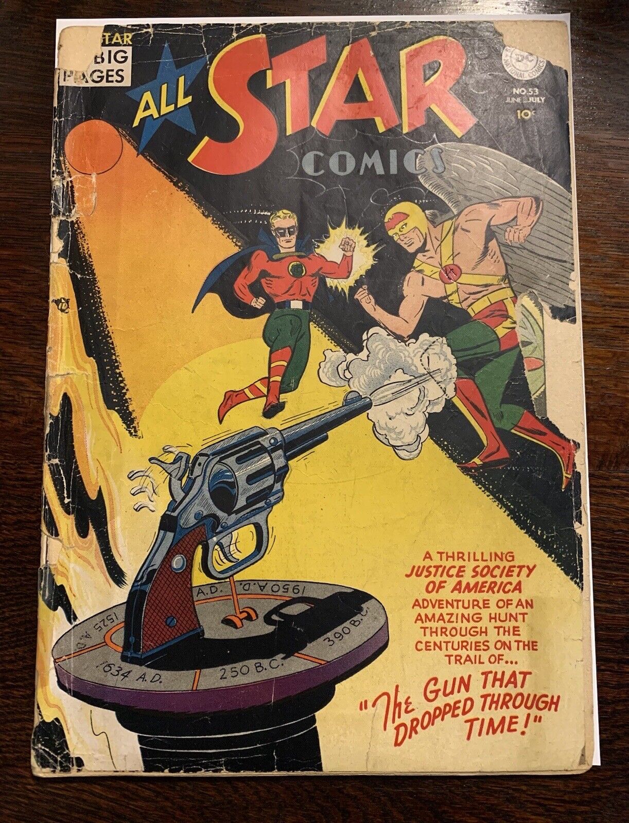 🟨 All Star Comics #53 DC Wonder Woman Green Lantern Flash Hawkman JSA 1950 ⬛️
