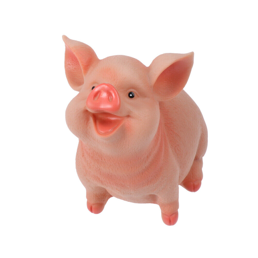 Pig Shaped Coin Bank Money Box Piggy Bank Resin Craft Saving Pot Desktop Decor
