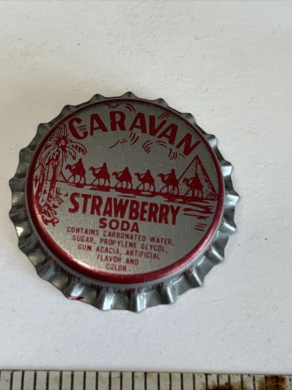 Vintage Early Coca-Cola Strawberry Bottle Cap Caravan