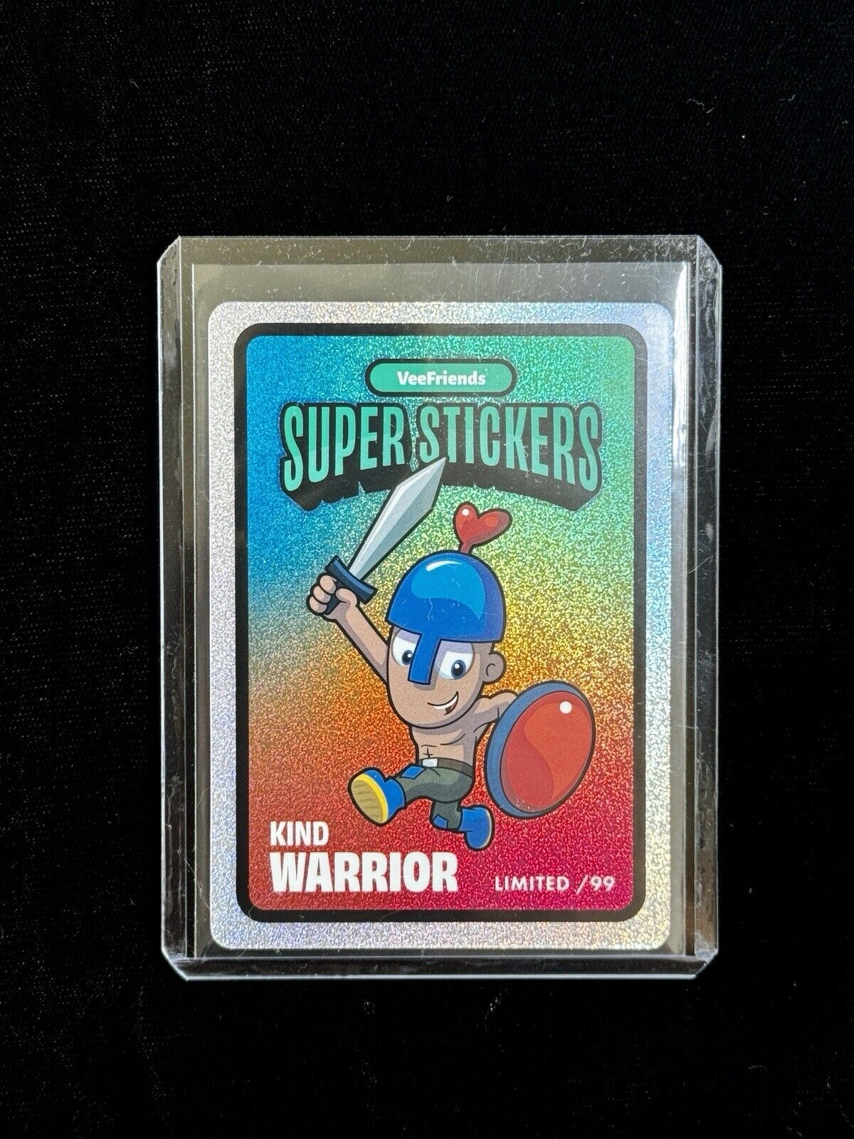 Kind Warrior Shimmer Veefriends Road To Veecon Super Sticker Limited Of 99
