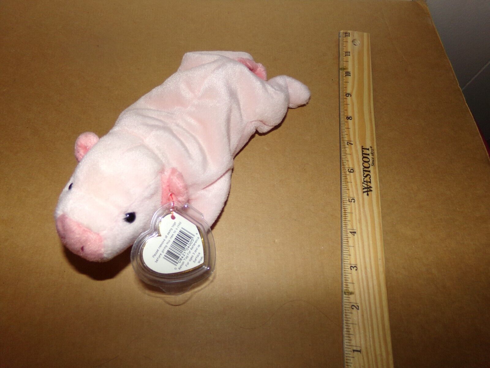 Ty Original Beanie Baby Squealer Pink Pig 1993 Retired w/tag 