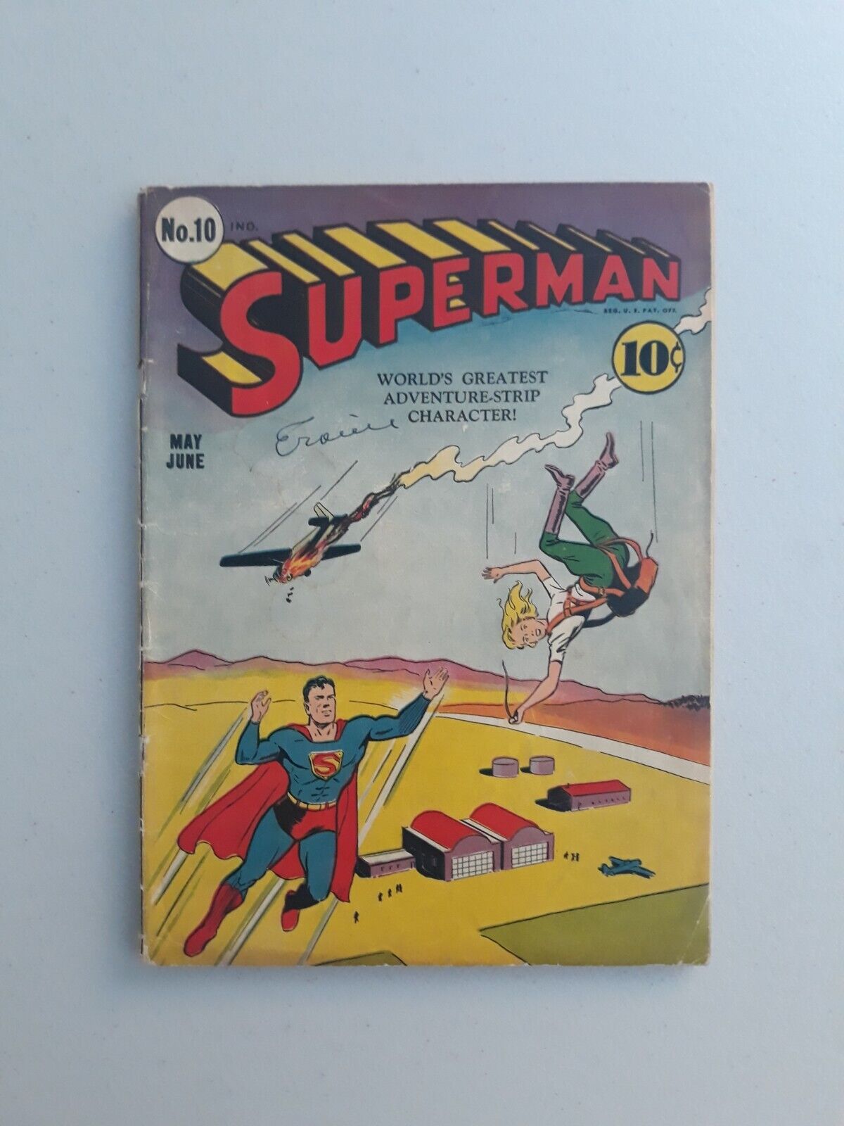 Superman 10 DC Comics 1941 CGC 3.5 Unrestored. Please See Notes 