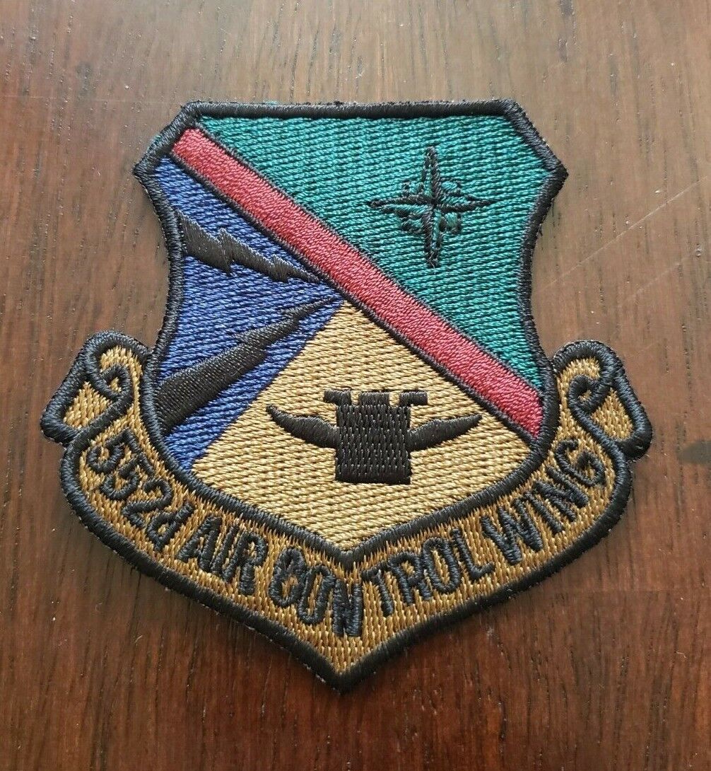 Vintage 552d Air Control Wing Subdued Sew-On BDU Patch ACW Air Force USAF