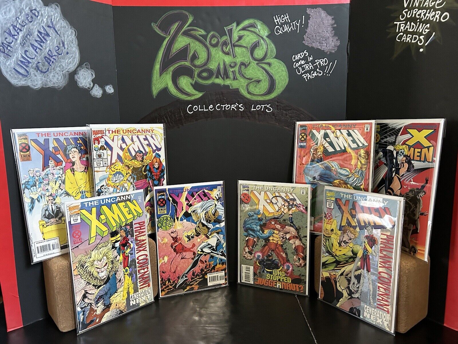 Uncanny X-Men 8 Comic Book Lot Marvel Comics 315-322