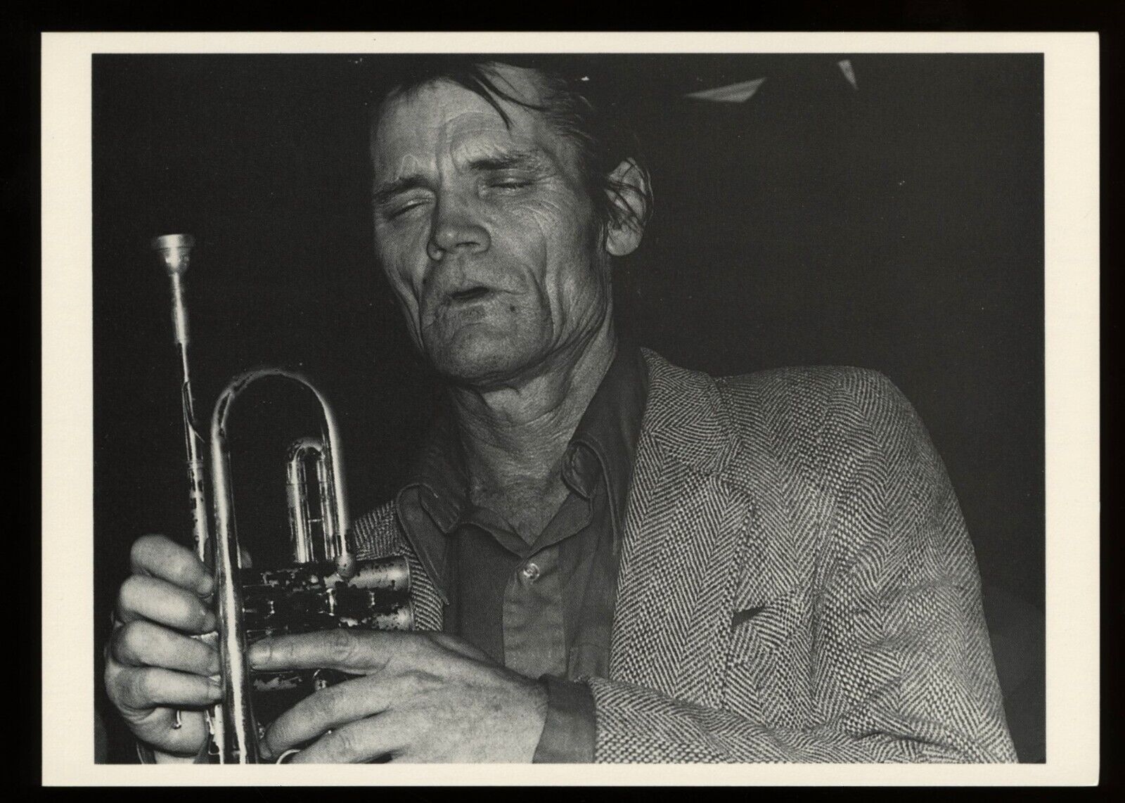 Chet Baker   Jazz  Music Postcard