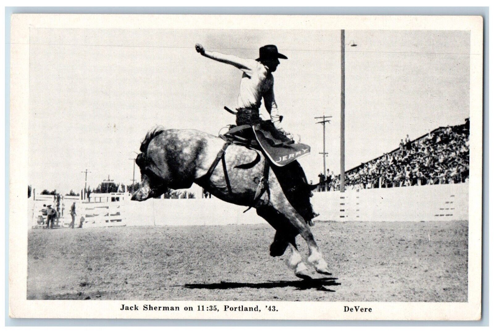 Portland Oregon OR Postcard Jack Sherman On 11:35 Portland \'43 Unposted Vintage