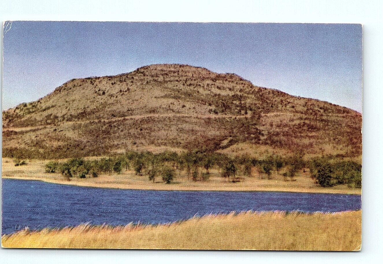 postcard Mount Scott near Craterville Park Okla. 1476