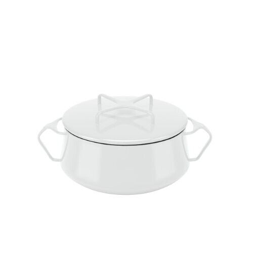 Dansk Kobenstyle cookware 2 qt, Enameled carbon steel,white